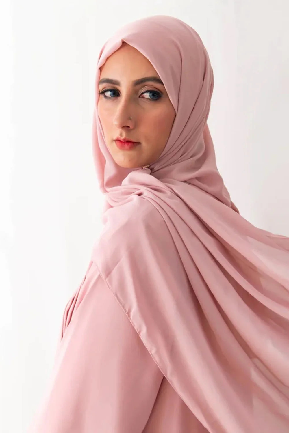 Blush Pink Classic Chiffon Hijab